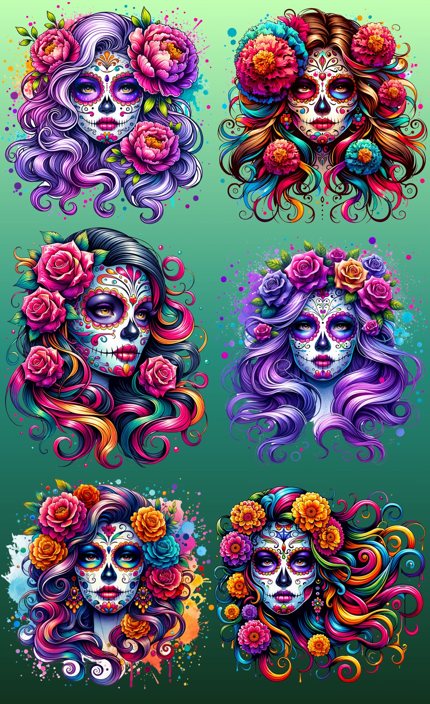 Day of the Muertos Catrina Dos