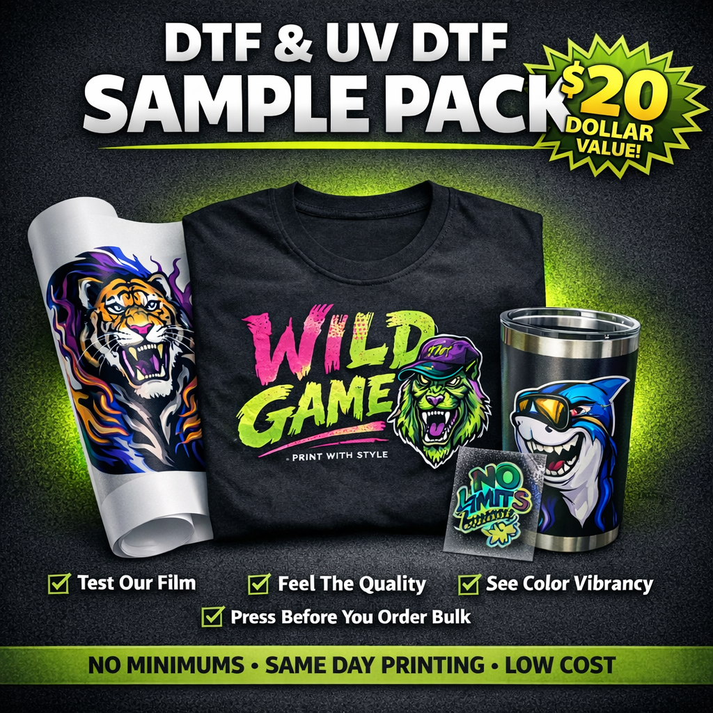 DTF and UV DTF Sample Pack