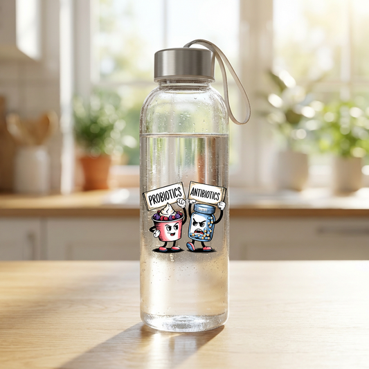 UV DTF Stickers Probiotics Vs Antibiotics