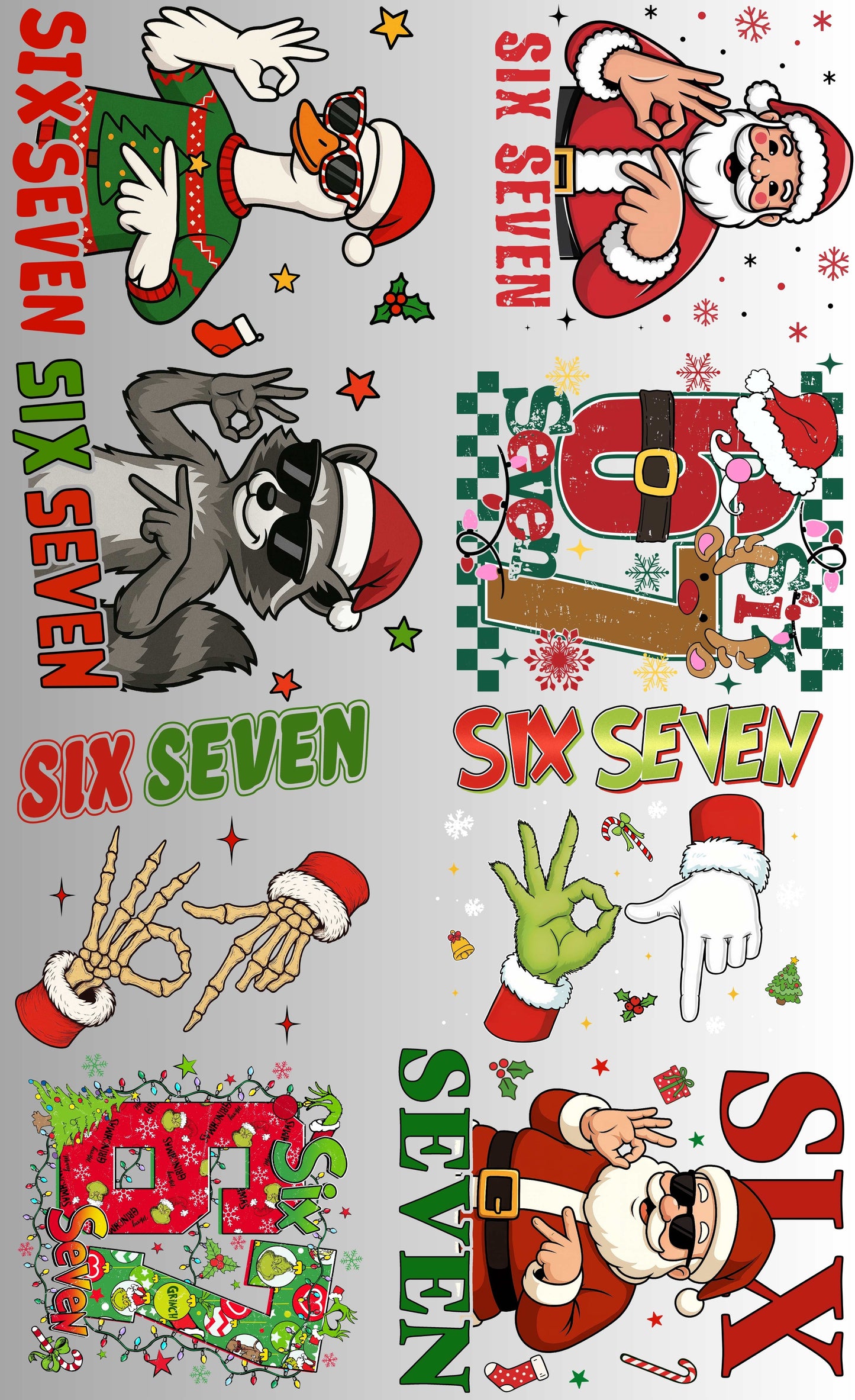 KIDS Christmas 6-7 Gang Sheet