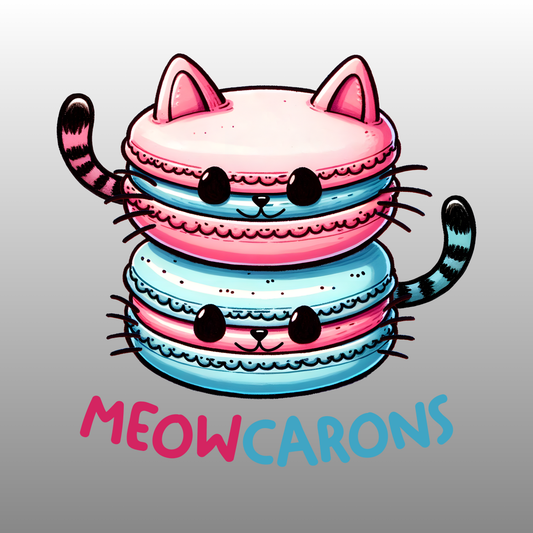 UV DTF Stickers Meowcarons