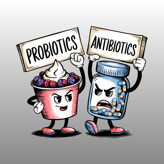 UV DTF Stickers Probiotics Vs Antibiotics