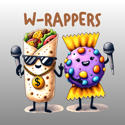 UV DTF Stickers W-RAPPERS