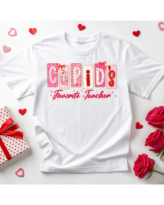 🍎💘 Valentine’s Teacher Gang Sheet – “Cupid’s Favorite Teacher” Edition 💘🍎