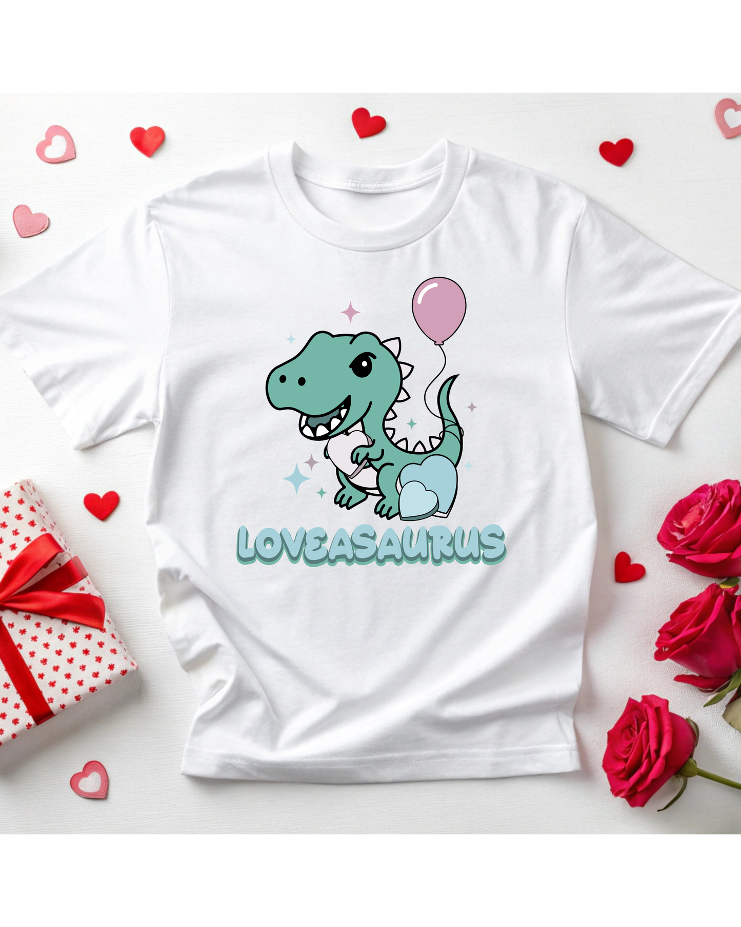 💘🦖 Valentine’s Gang Sheet – Sweethearts & Loveasaurus 🦖💘