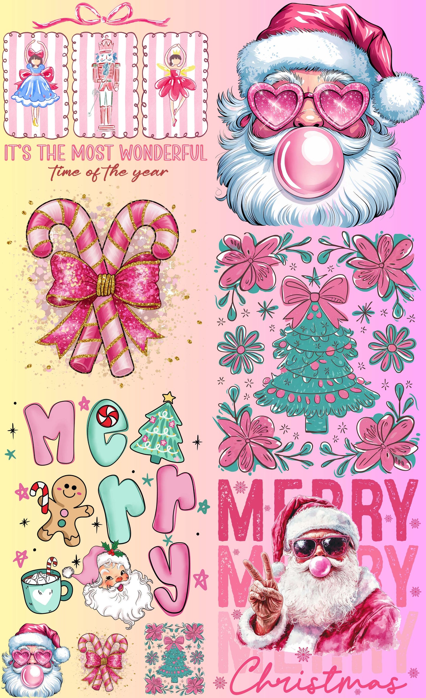 Pink Retro Christmas