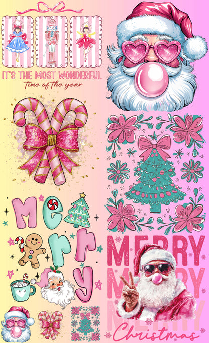 Pink Retro Christmas