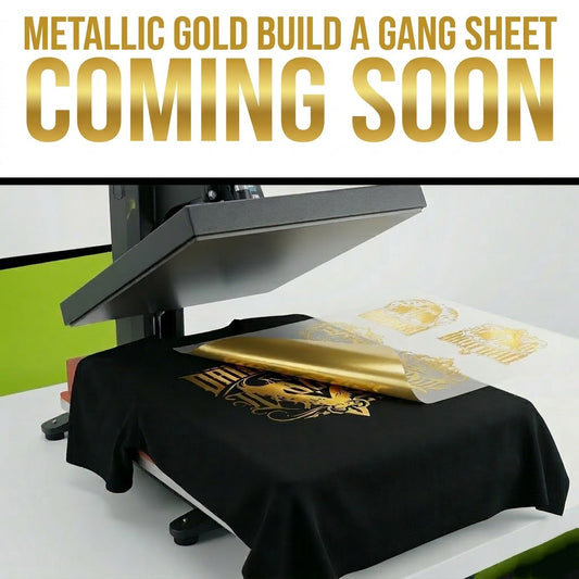 Metallic Gold Build A Gang Sheet
